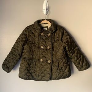 GAP Kids Quilted Jacket - Olive Green